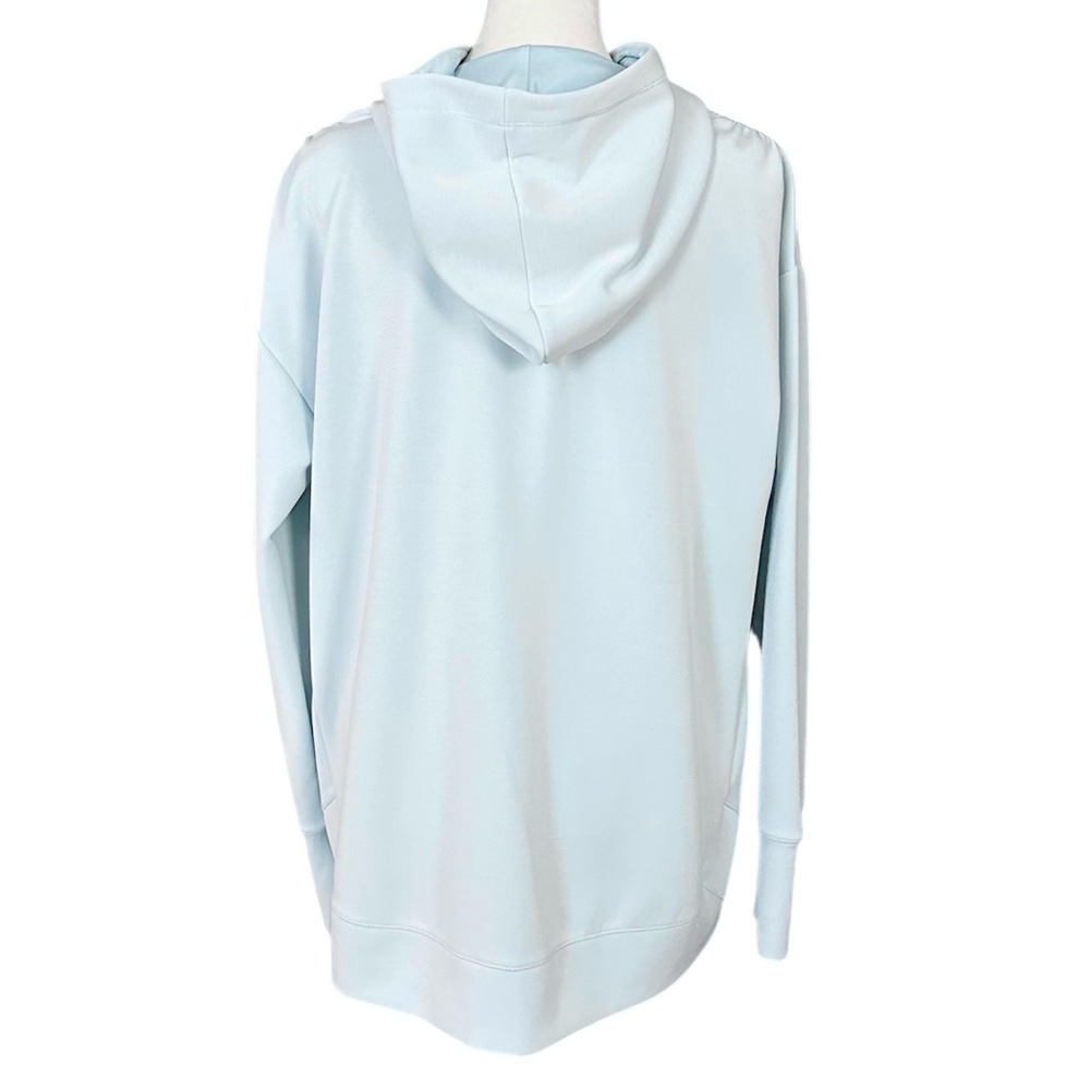 CALIA Ruched Shoulder Hoodie Oversized Sweatshirt Glacier Blue Size Medium - Picture 2 of 12
